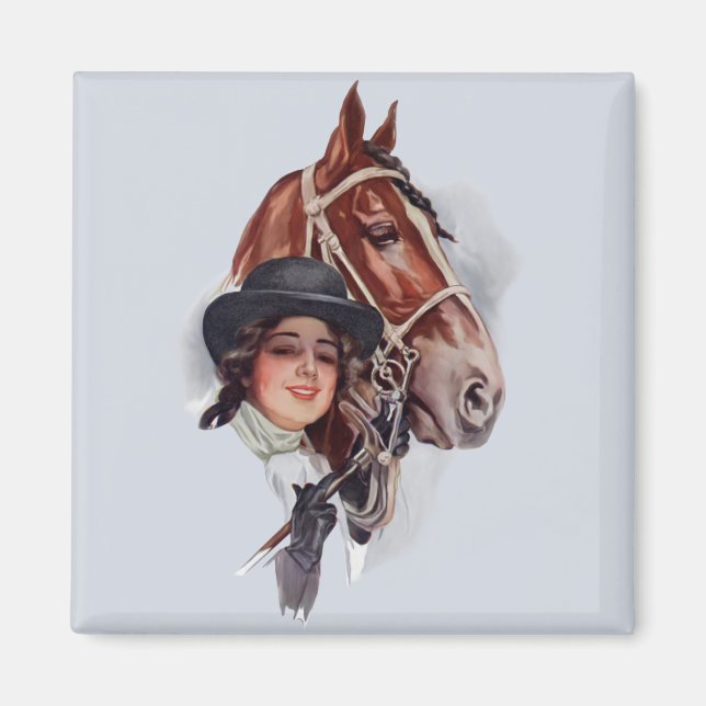 Imã Mulher Equestre (Frente)