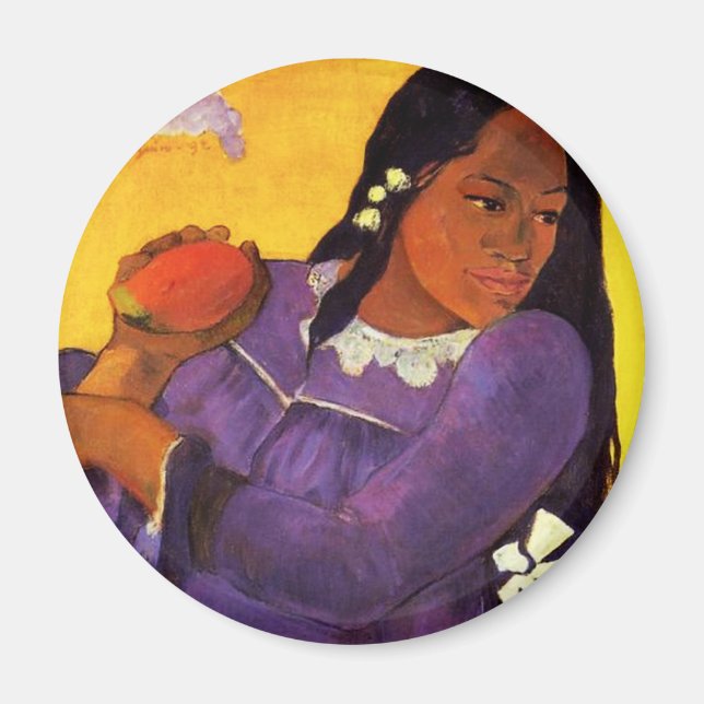 Imã Mulher Gauguin Com Um Magneta De Manga (Frente)