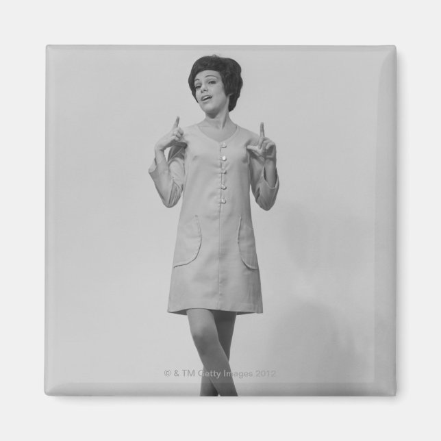 Imã Mulher Gesturing (Frente)