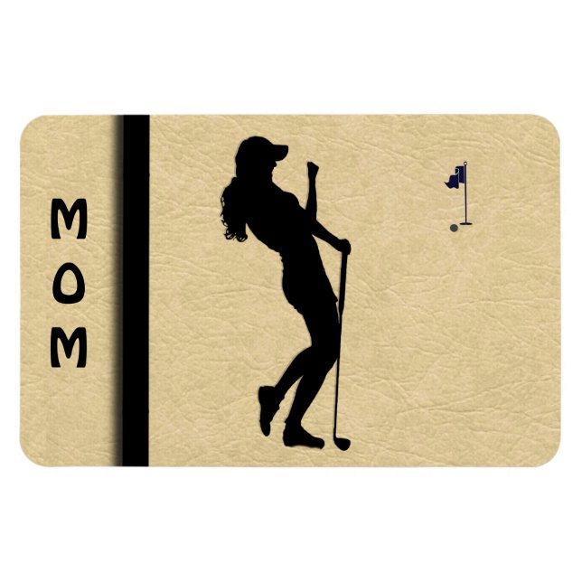 Ímã Mulher Golfer Sport Mãe (Horizontal)