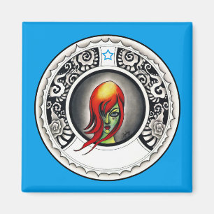 Imã Mulher gótico de Nouveau da arte