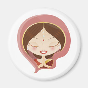 Imã Mulher Indiana Orando