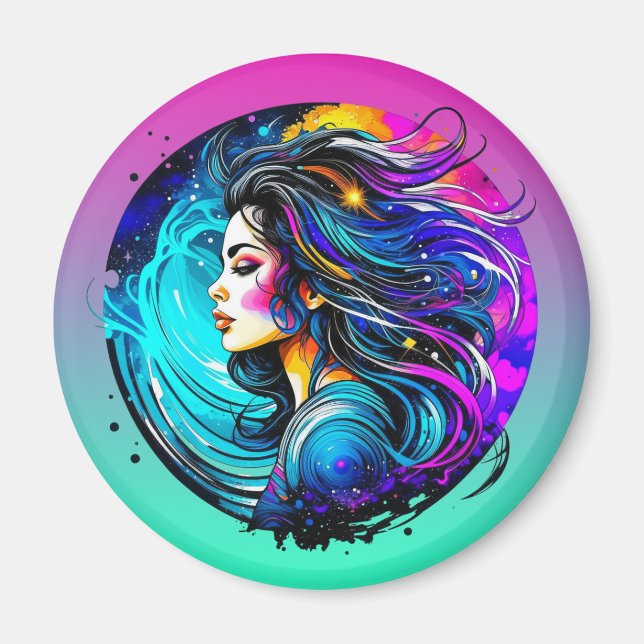 Imã Mulher Linda Eetérea Nunca Pára De Sonhar (Frente)