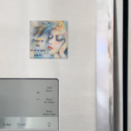 Imã Mulher Mística Com Magneta De Penas