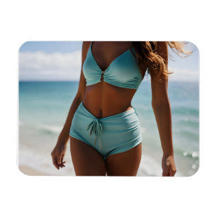 Ímã Mulher na praia