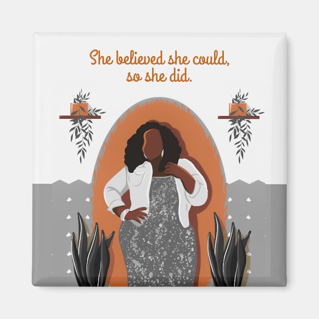 Imã Mulher Negra, Acreditava Que Podia, Então Fez Mães (Frente)