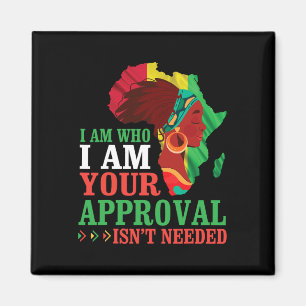 Imã Mulher Negra Africana Eu Sou Quem Eu Sou Sua Aprov