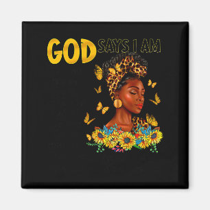Imã Mulher Negra Deus Diz Que Eu Sou Versículo Da Bíbl