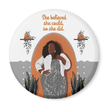 Mulher Negra, Ela Acreditava Que Podia, Então Ela