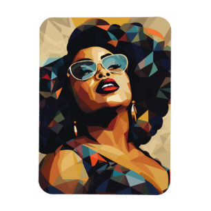 Ímã Mulher Negra: Magneta Artista Cubista