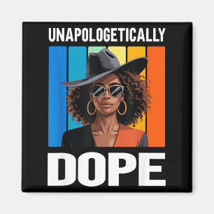Imã Mulher Negra Retrô Sem Desculpas