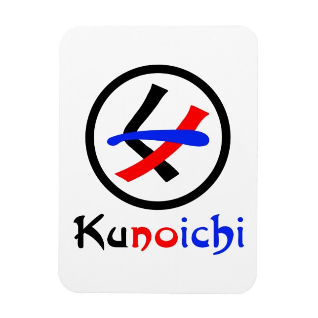 Ímã Mulher Ninja Kunoichi く ノ 一 (Vertical)