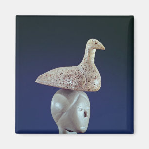 Imã Mulher pensando em um pássaro Leão, de Cape Dorset