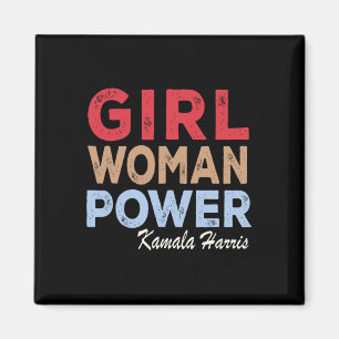 Imã Mulher Power Kamala Harris Retro Vintage