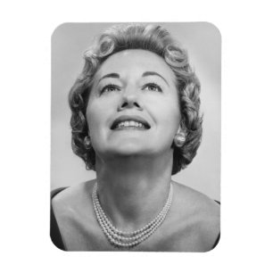 Ímã Mulher que olha acima