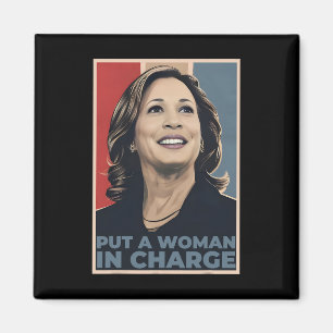 Imã Mulher Responsável Kamala Harris Mulher Presidenta