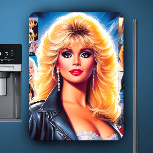 Ímã Mulher Retrowave dos Anos 80