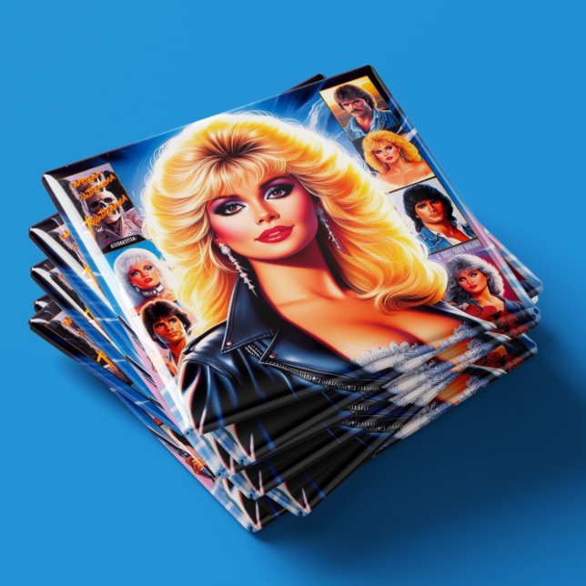 Imã Mulher Retrowave dos Anos 80 (Criador carregado)