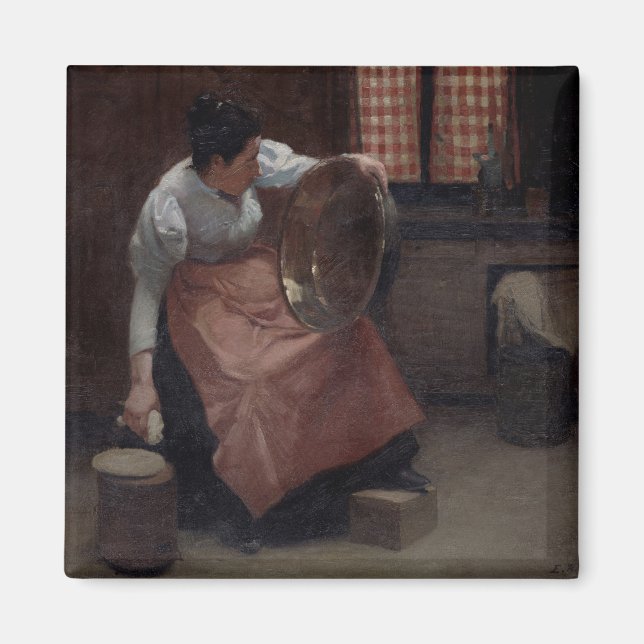 Imã Mulher Scouring (Frente)