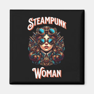 Imã Mulher Steampunk