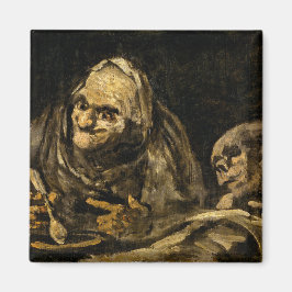 Imã Mulher Velha com Esqueleto (Morte) (Francisco Goya