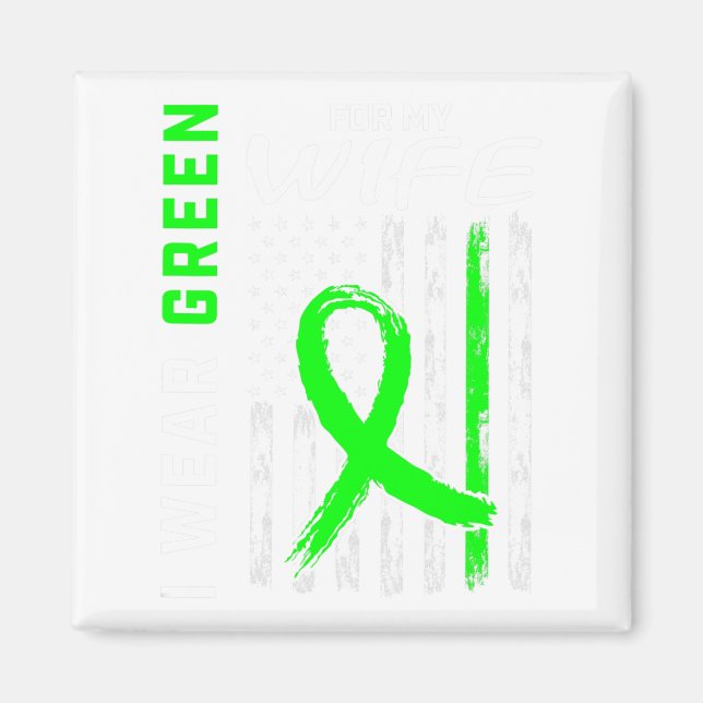 Imã Mulher Verde Doença Renal Cerebral Palsy Awar (Frente)