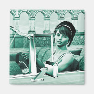 Imã Mulher Vintage