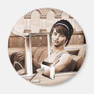 Imã Mulher Vintage