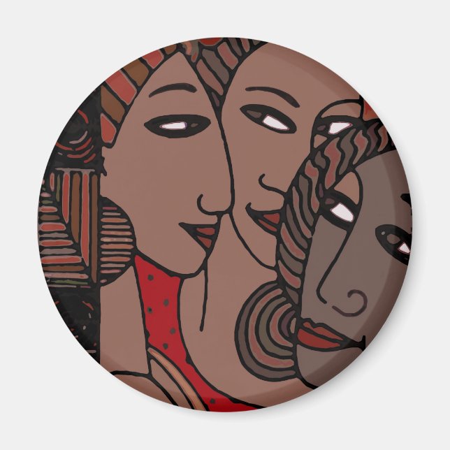 Imã Mulheres Afro-Americanas (Frente)