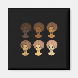 Imã Mulheres Afro História Negra Mês Homens