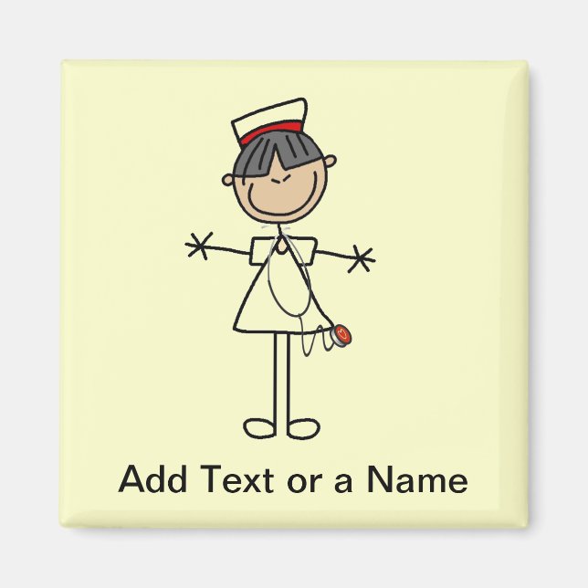 Imã Mulheres Asiáticas Vestidas Figura Enfermeiras T-s (Frente)