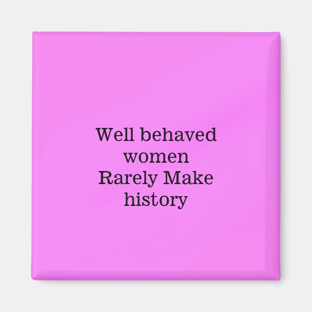 Imã Mulheres bem comportadas raramente fazem história  (Frente)