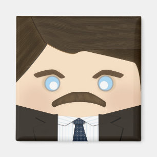 Imã Mulheres bonito, de cabelo escuro e comida de