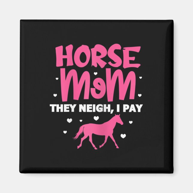 Imã Mulheres Cavalos Mãe Eles Perto Eu Pago Cavalo Cav (Frente)