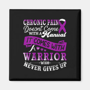Imã Mulheres Chronic Pain Awarness Guerreiro Purple Ri