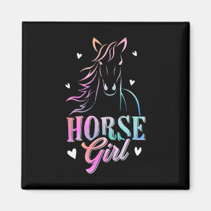 Imã Mulheres com Gráfico de Cavalos Meninas Cavalas co