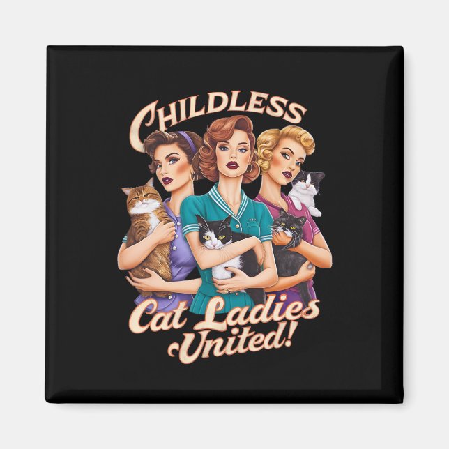 Imã Mulheres de Gato Sem Fios Unidos (Frente)