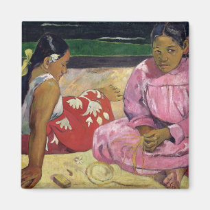 Imã Mulheres de Paul Gauguin   de Tahiti, na praia,