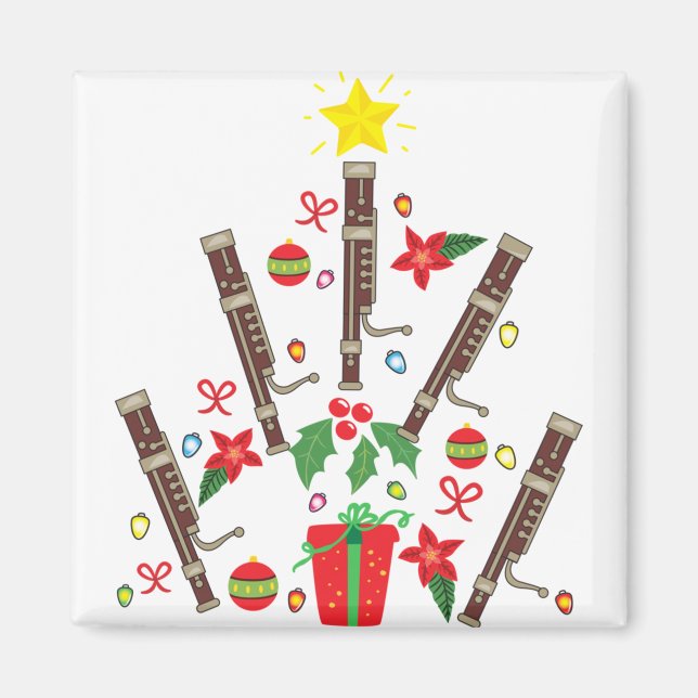 Imã Mulheres do enfeites de natal de Bassoon (Frente)