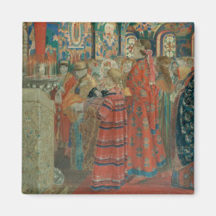 Imã Mulheres do século XVII do russo na igreja