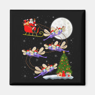 Imã Mulheres Dragonfly Papai Noel Trenó Voador Diverti