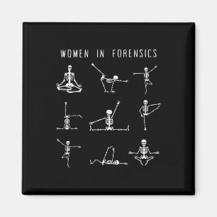 Imã Mulheres Em Ciência Forense Yoga Esqueleto Ps Médi