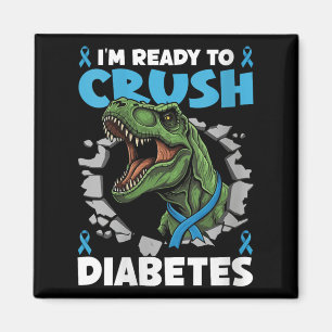 Imã Mulheres Estou Pronta Para Esmagar Diabetes V-neck