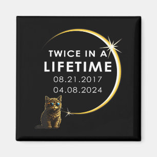 Imã Mulheres Gato Eclipse Solar Total Duas Vezes