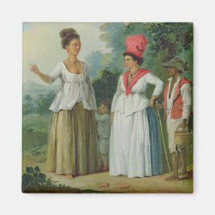 Imã Mulheres indianas ocidentais da cor, com uma