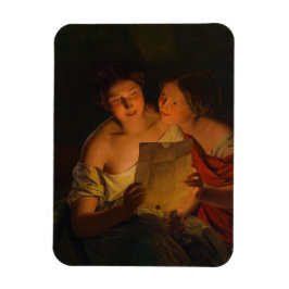 Ímã Mulheres lendo uma carta de amor (por Waldmüller)