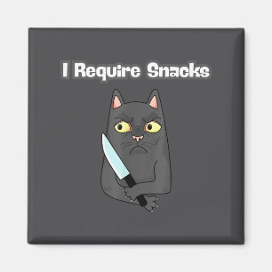 Imã Mulheres Meme de Gato Requerem Lanches