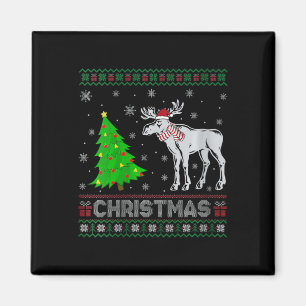 Imã Mulheres Moose Xmas Tree Lighting Febre Swe de Nat