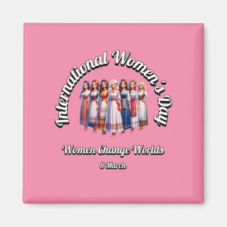 Imã Mulheres Mudam Mundos. Dia Internacional da Mulher