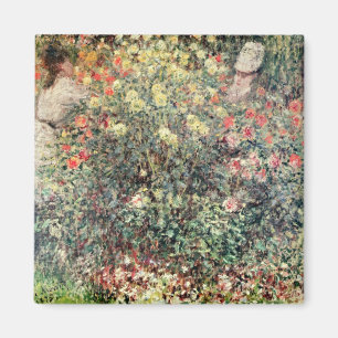 Imã Mulheres nas flores, 1875 de Claude Monet  